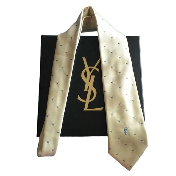 Yves Saint Laurent Silk Men’s Neck Tie - Authentic